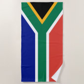 South Africa Flag ビーチタオル (正面)