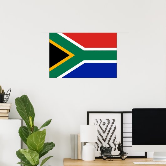 South Africa Flag ポスター (ホームオフィス)