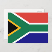 South Africa Flag ポストカード (正面/裏面)