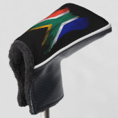 South Africa flag brush stroke, national flag ゴルフヘッドカバー (3/4 正面)