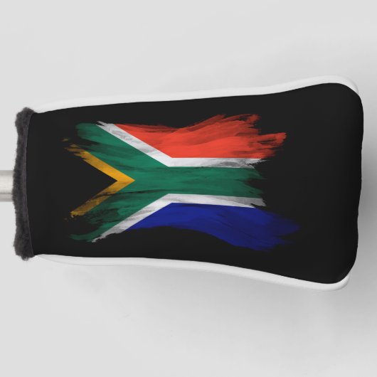 South Africa flag brush stroke, national flag ゴルフヘッドカバー (正面)