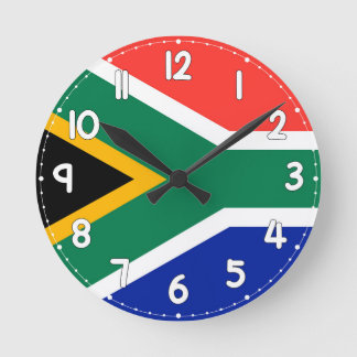 South Africa Flag Wall Clock -  ラウンド壁時計