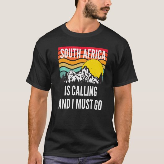 South Africa Is Calling And I Must Go, Wavy Sunset Tシャツ (正面)
