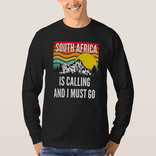 South Africa Is Calling And I Must Go, Wavy Sunset Tシャツ (正面)