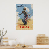 South Africa Poster Sabena Travel Print African ポスター (キッチン)
