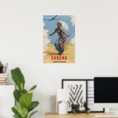 South Africa Poster Sabena Travel Print African Ar ポスター (ホームオフィス)