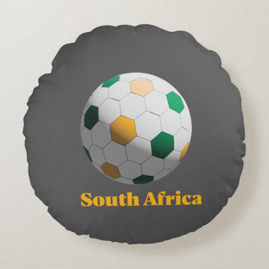 South Africa Soccer ラウンドクッション (正面)