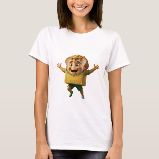 South Africa Soccer Shirt - Funny Bunny Chow Footb Tシャツ (正面)