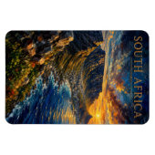 South Africa: Sunset Glow Table Mountain Art Souve マグネット (横)