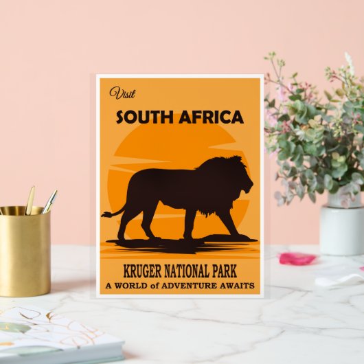South Africa Travel Poster アクリルサイン (ウェディング)