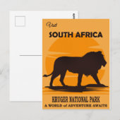 South Africa Travel Poster ポストカード (正面/裏面)
