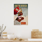 South Africa Travel Poster African Wall Art Qantas ポスター (キッチン)
