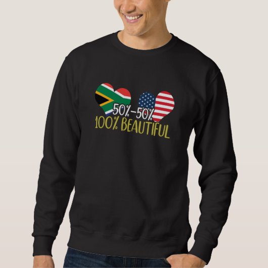 South African American Pride Black Beauty African スウェットシャツ (正面)