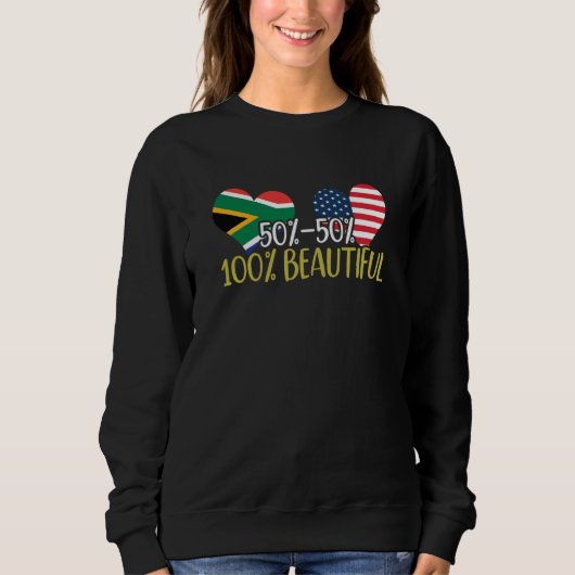 South African American Pride Black Beauty African  スウェットシャツ (正面)