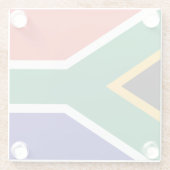 South African Flag ガラスコースター (裏面)