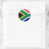 South African Flag ラウンドシール (バッグ)