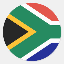 South African Flag ラウンドシール