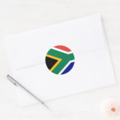 South African Flag ラウンドシール (封筒)