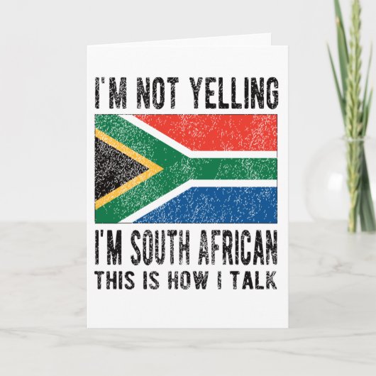 South African Roots South Africa Flag Heritage カード (正面)