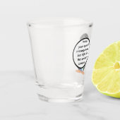 South African Talking Ms Penguin Personalized Text ショットグラス (左)