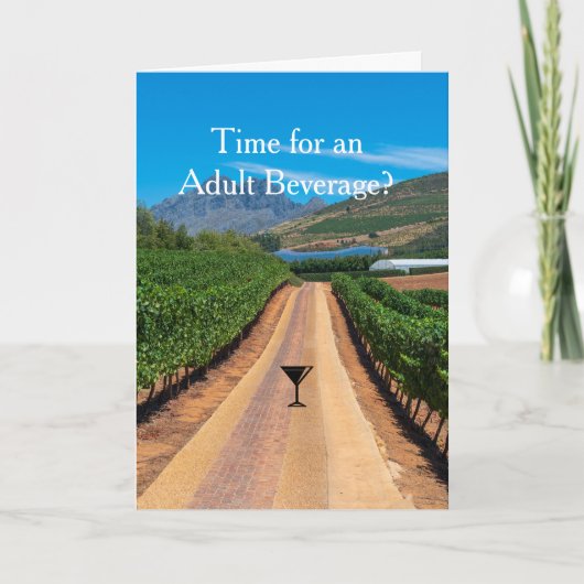 South African Vineyard カード (正面)