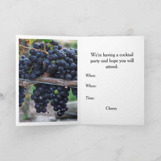 South African Vineyard カード (内部)