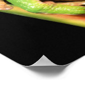 South America, Ecuador, Amazon. Tree frog ポスター (角)