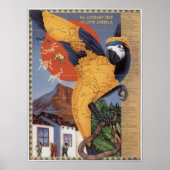 South America Map Poster ポスター (正面)