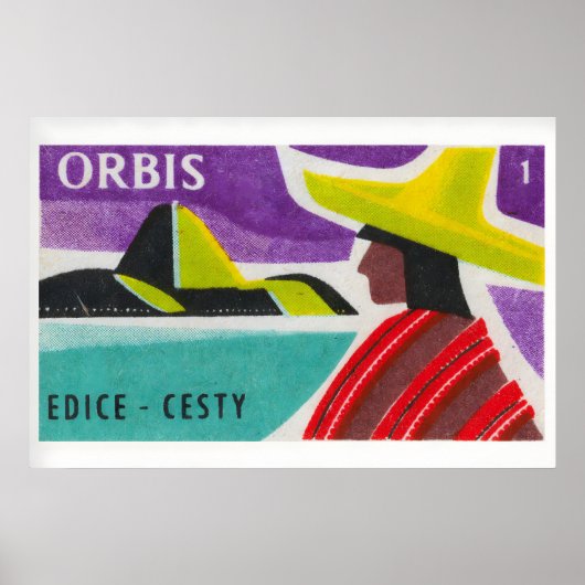 South America - Matchbox Print - Czech Wall Art -  ポスター (正面)