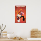 South American Art Southern American Women Print S ポスター (キッチン)