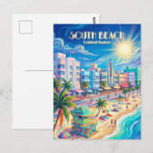 South Beach Florida ポストカード (正面/裏面)