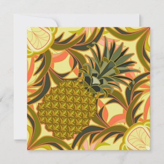 South Beach Pineapple Flat Card (正面)