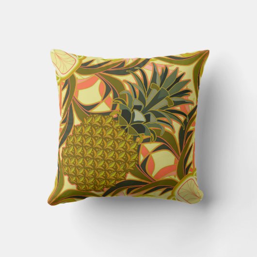South Beach Pineapple Pillow クッション (裏面)