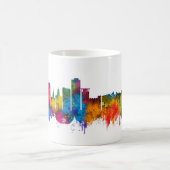 South Bend Indiana Skyline コーヒーマグカップ (中央)