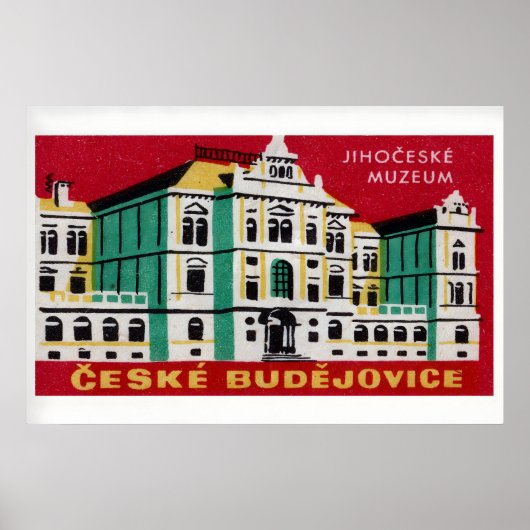 South Bohemian Museum - Matchbox Print - Czech ポスター (正面)