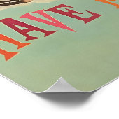 South Carolina Art Print Burger Beer Travel Poster ポスター (角)