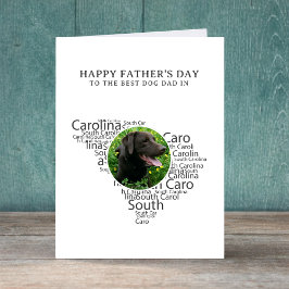 South Carolina Best Dog Dad Photo Father’s Day シーズンカード