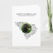 South Carolina Best Dog Dad Photo Father’s Day シーズンカード (正面)