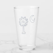 South Carolina Flag Palm Tree Bike タンブラーグラス (裏面)