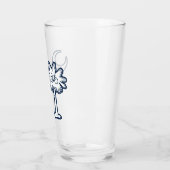 South Carolina Flag Palm Tree Bike タンブラーグラス (左)