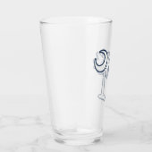 South Carolina Flag Palm Tree Bike タンブラーグラス (右)