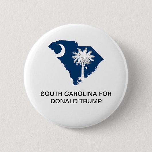 SOUTH CAROLINA for DONALD TRUMP 2020ボタン 缶バッジ (正面)
