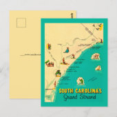 South Carolina Grand Strand Postcard ポストカード (正面/裏面)