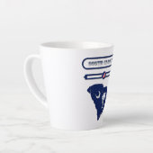 SOUTH CAROLINA MAP, SOUTH CAROLINA. SAMER BRASIL カフェラテマグ (左アングル)