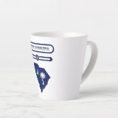 SOUTH CAROLINA MAP, SOUTH CAROLINA. SAMER BRASIL カフェラテマグ (右アングル)