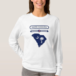 SOUTH CAROLINA MAP, SOUTH CAROLINA. SAMER BRASIL Tシャツ