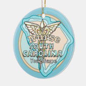 South Carolina Nurse Caduceus  セラミックオーナメント (左)