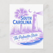 South Carolina Palmetto State Est. 1788 Travel ポストカード (正面)