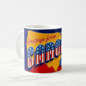 South Carolina Patriotic Greeting Mug コーヒーマグカップ (正面左)