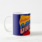 South Carolina Patriotic Greeting Mug コーヒーマグカップ (左)